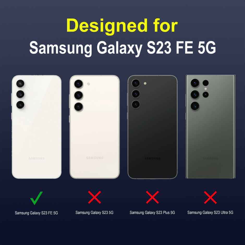 Zapcase Back Cover For Samsung Galaxy S23 Fe 5G (Magic-Sapphire)