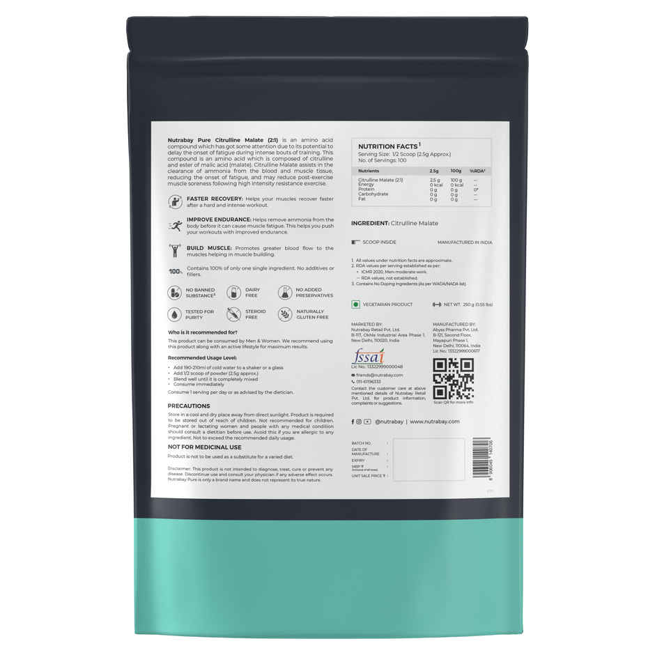 Nutrabay Pure Series Citrulline Malate