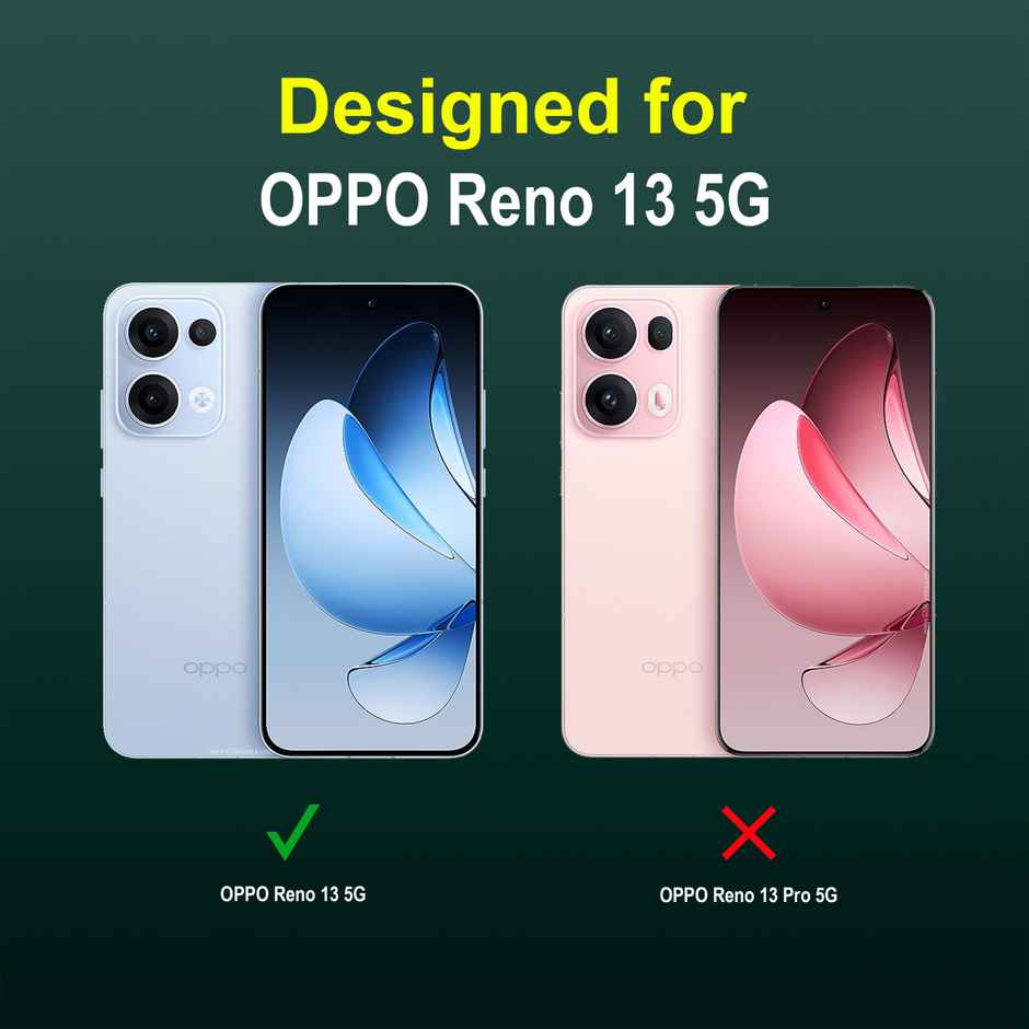 Zapcase Back Cover for OPPO Reno 13 5G | Magic-Dark Green