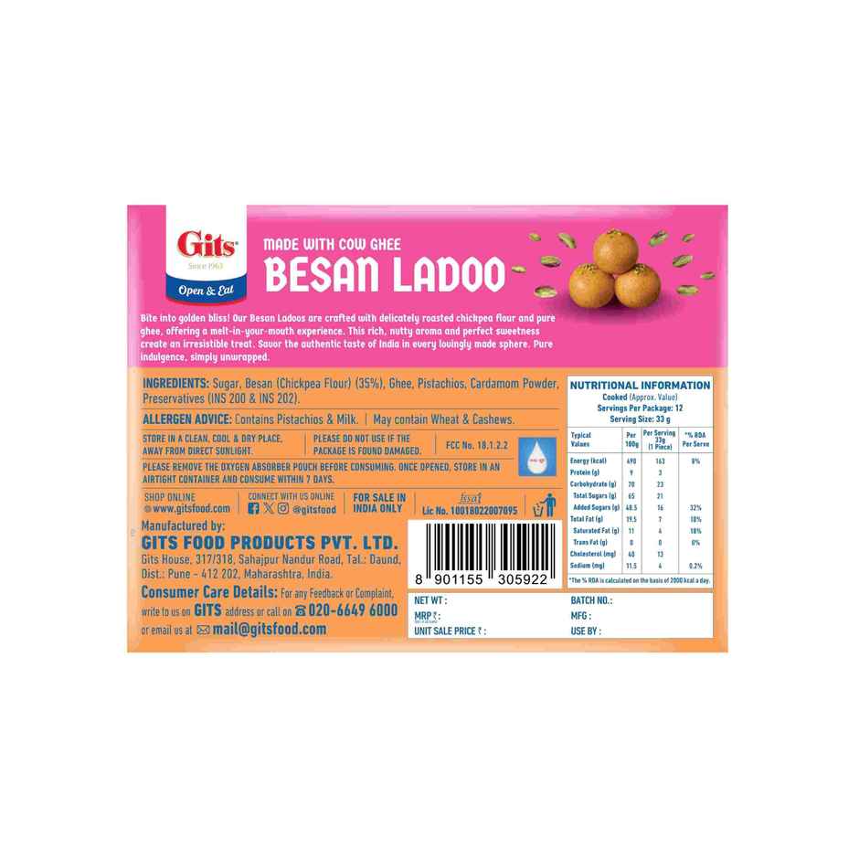 Gits Besan Laddoo | Sweet & Delicious
