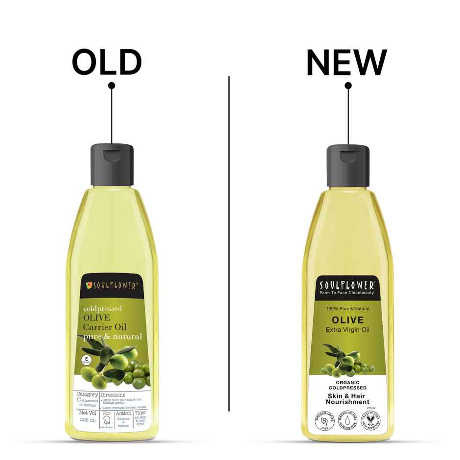 Soulflower Coldpressed Olive Oil For Hair & Skin