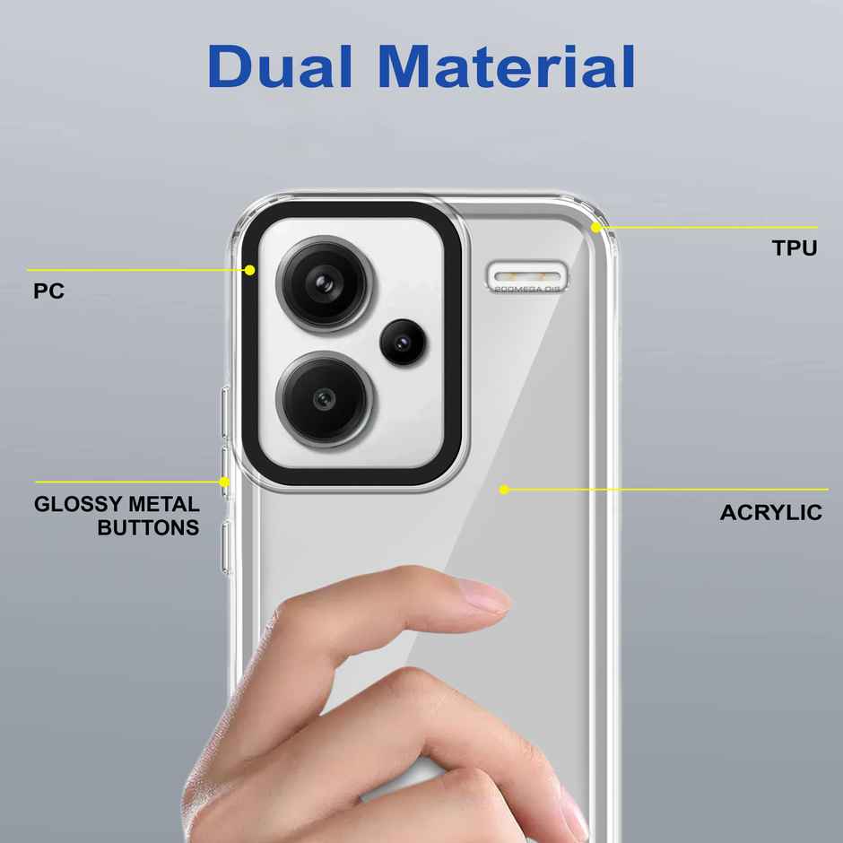 Zapcase Back Cover for Mi Redmi Note 13 Pro Plus 5G | Space-Clear