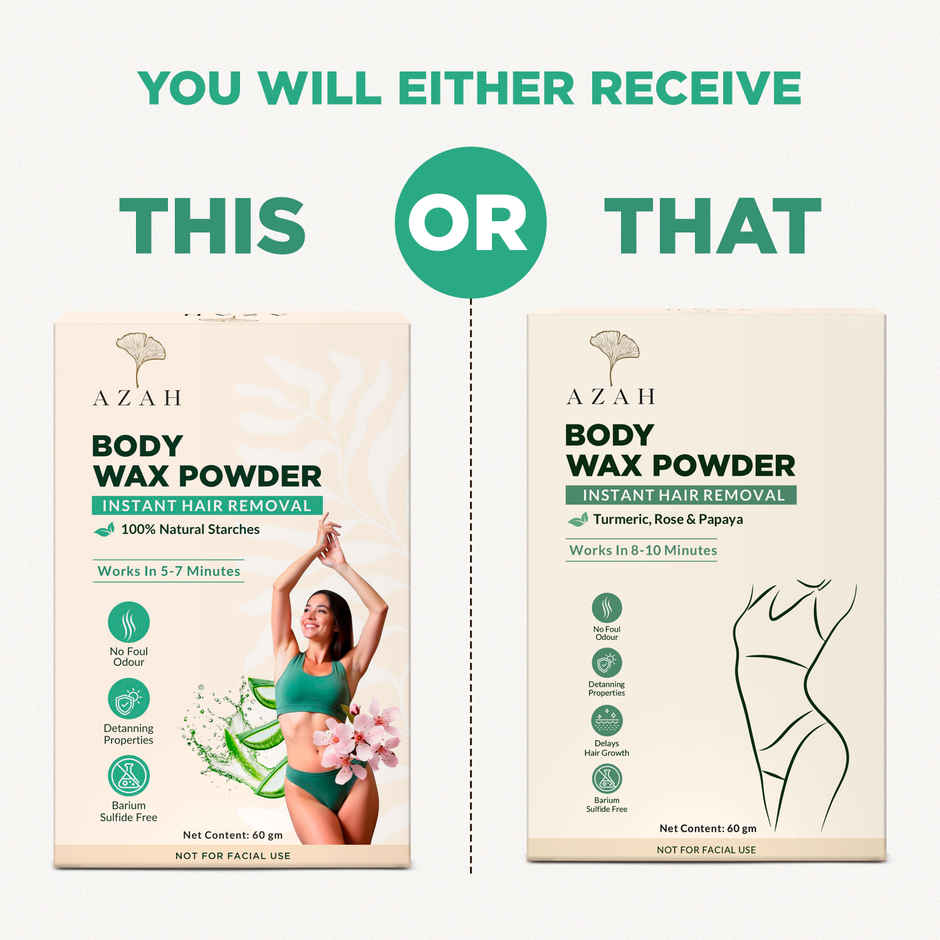 Azah Body & Bikini Hair Removal Wax Powder