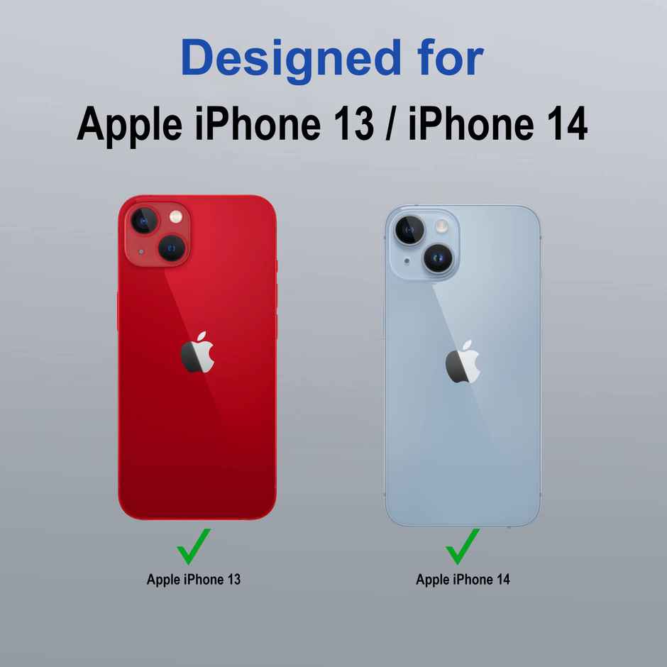 Zapcase Back Cover For Apple Iphone 13, Apple Iphone 14 (MagSafe-Clear)