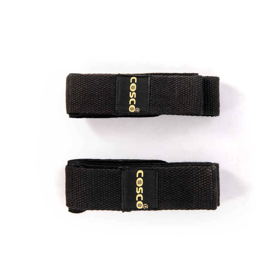 Cosco Weight Lifting Gym Straps | Black