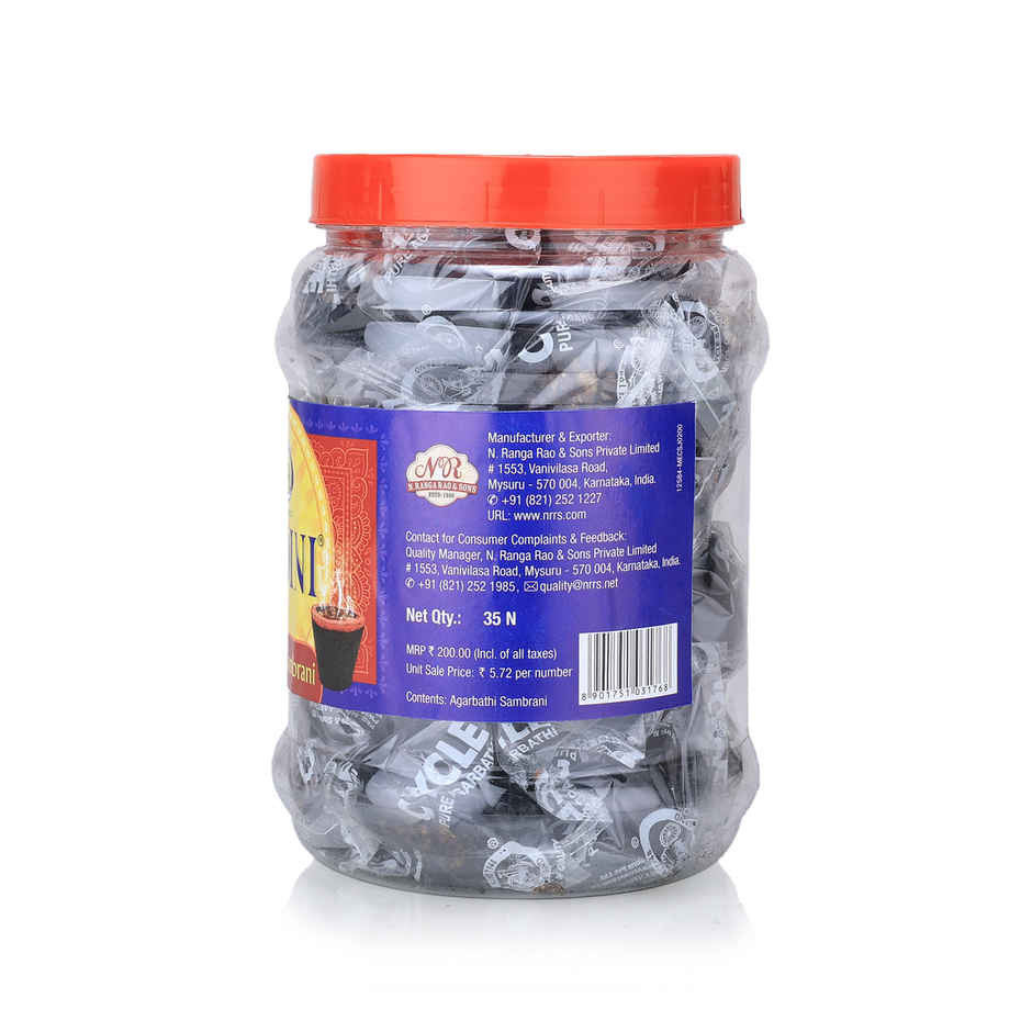 Medini Cup Sambrani for Pooja | Cups Jar | From House of Cycle