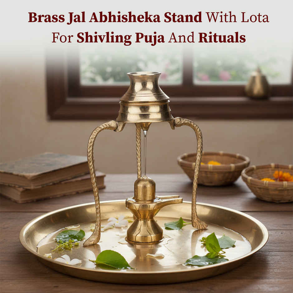 Shivling Jal Abhishek Stand with Lota | Pooja & Ritual Essentials | Cycle