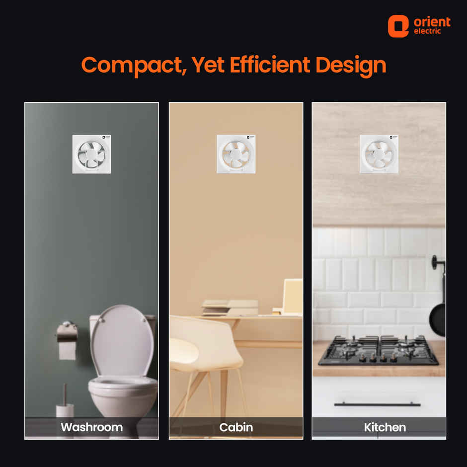 Orient Electric Ventilator, 150mm, 5 Blade, White