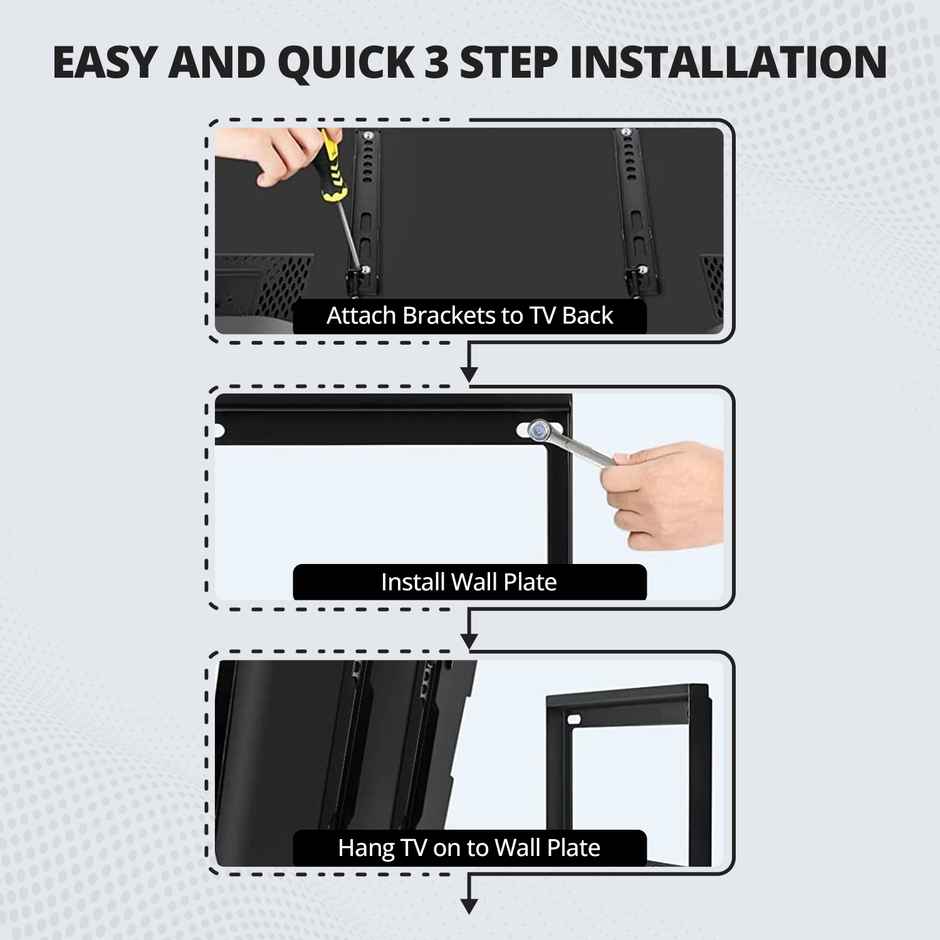 Robustt TV Wall Mount Fixed - S
