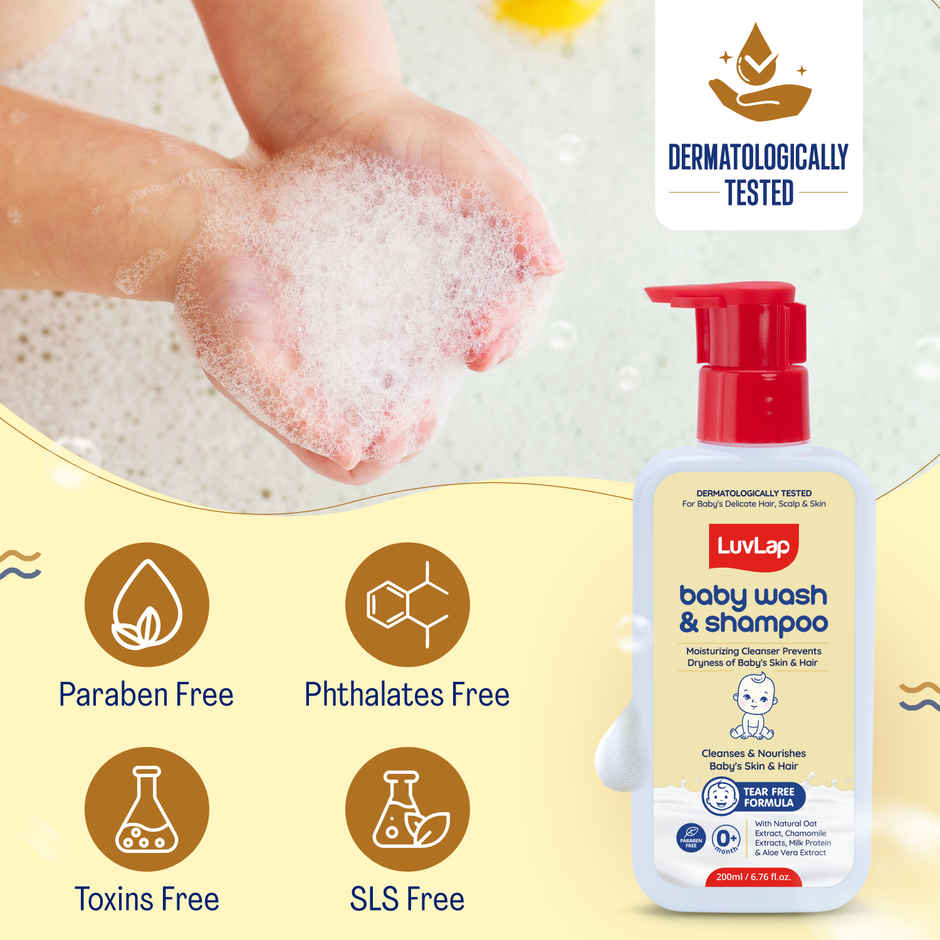 LuvLap Baby Wash and Shampoo