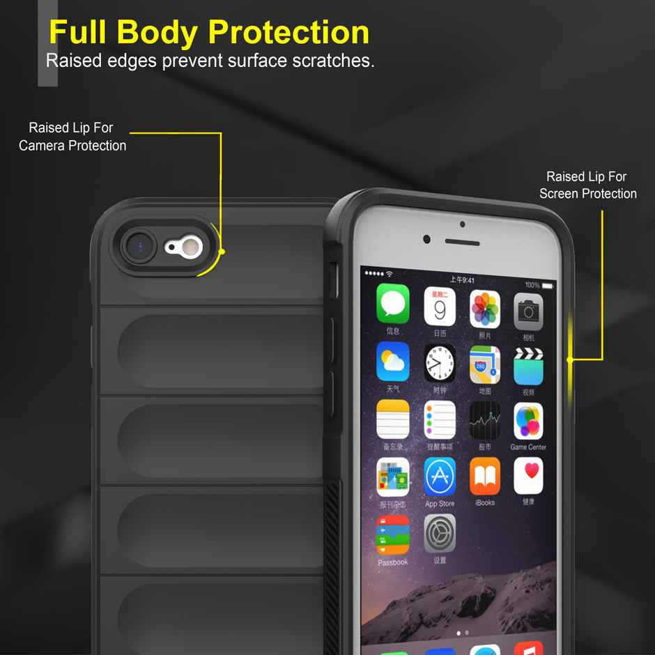 Zapcase Back Cover for Apple iPhone 7& 8 | SE 2020 | Magic-Black