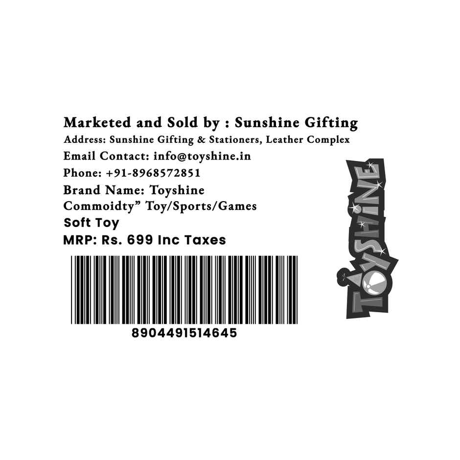 Spanker Whale Soft Toy | Cute Tie Dye Plush for Kids | Blue - 16 cm