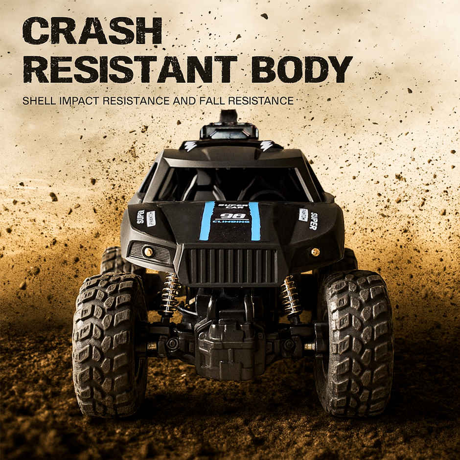 Kidsmate Remote Control Rock Climber Monster Car for Kids | Black