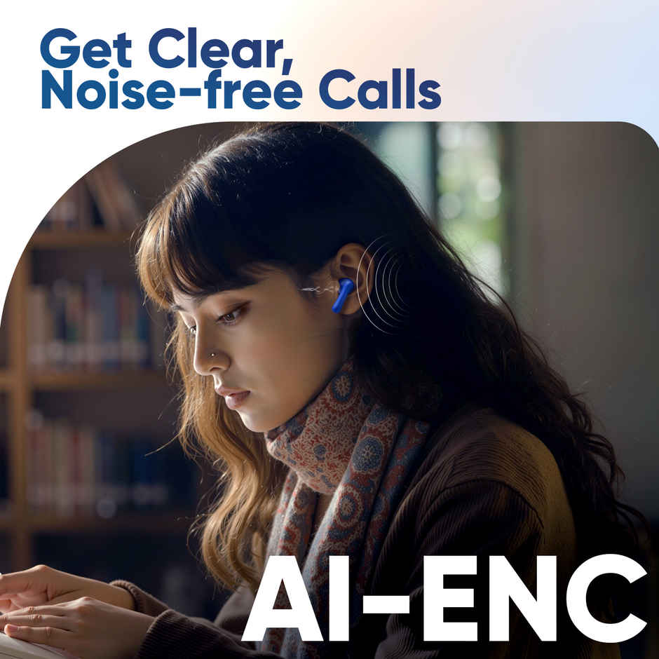 Mivi DuoPods Marathon TWS, 70H Playtime, 13mm Drivers, AI ENC Calls, IPX4, BT 5.3