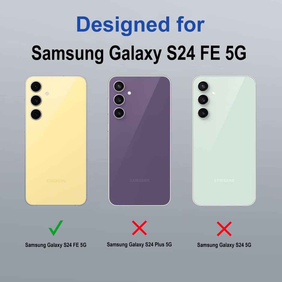 Zapcase Back Cover for Samsung Galaxy S24 FE 5G | MagSafe-Black