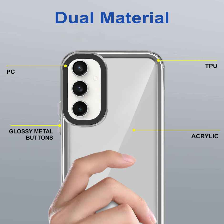 Zapcase Back Cover for Samsung Galaxy F54 5G | Space-Black