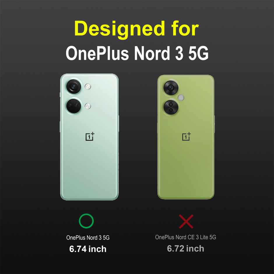 Zapcase Back Cover for OnePlus Nord 3 5G | Magic-Black