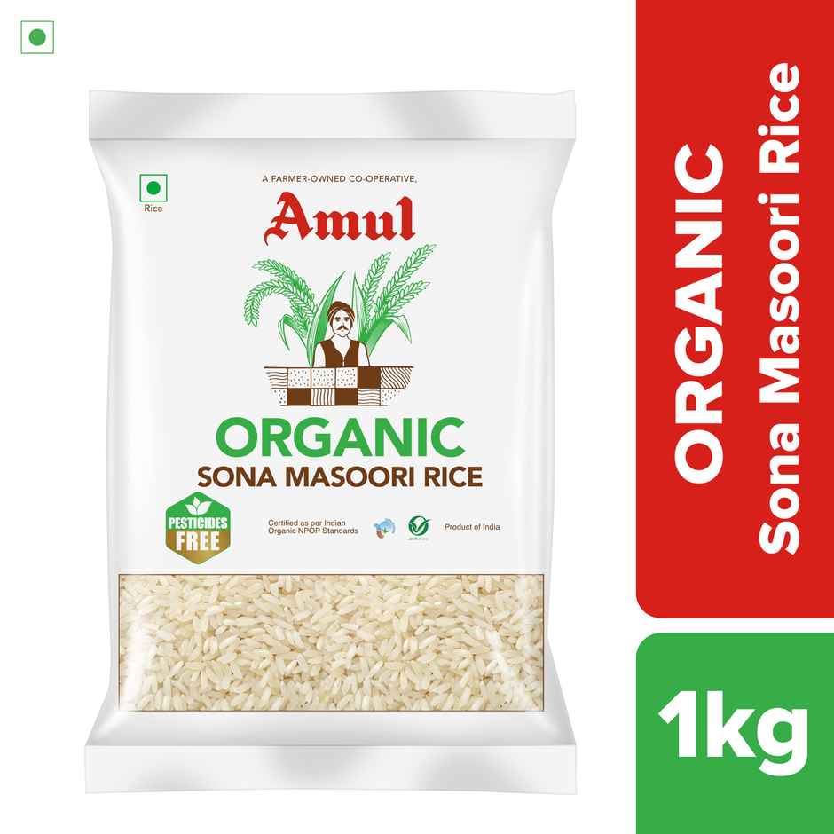 Amul Organic Sonamsoori Rice Bag