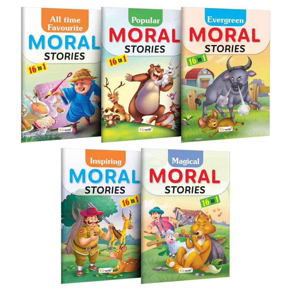 All Time Favourite | Popular | Evergreen | Inspiring & Magical Moral Stories Book - Pack of 5