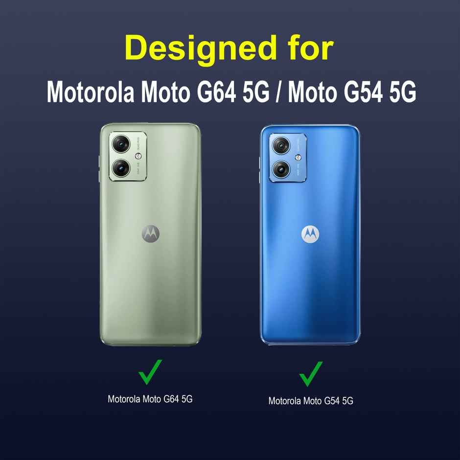 Zapcase Back Cover for Motorola g64 5G | Moto g64 5G | Magic-Sapphire