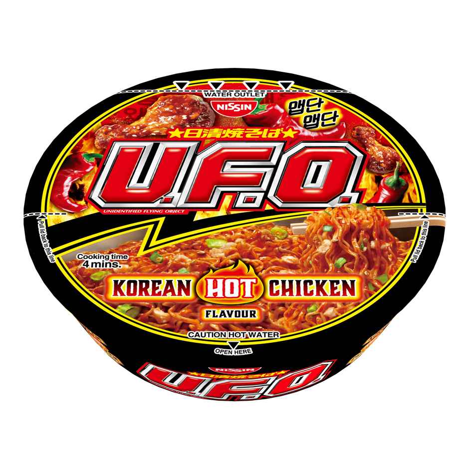 Nissin Ufo Korean Hot Chicken Ramen | Addictive and Fiery Hot Chicken Flavor