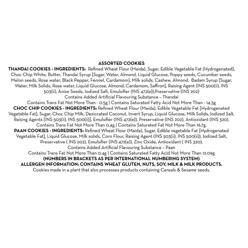 Cookie Man Celebration Festive Combo Gift Box | Paan & Thandai Cookies Assortment