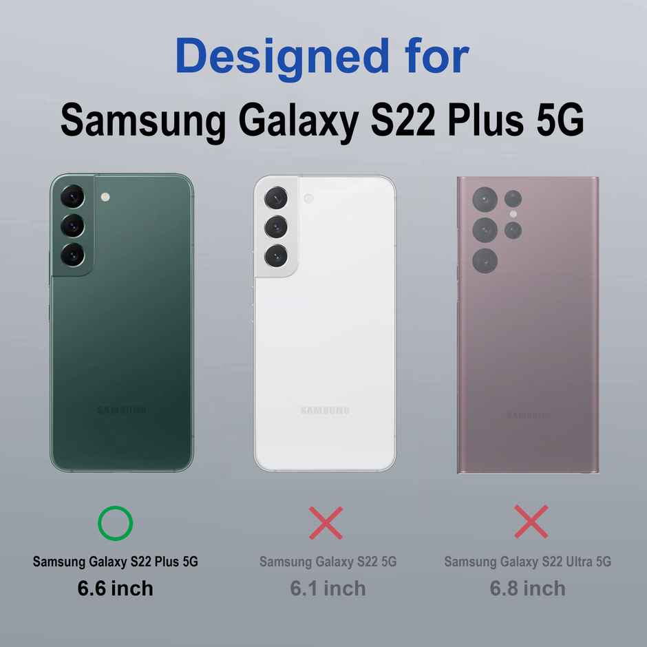 Zapcase Back Cover for Samsung Galaxy S22 Plus 5G | MagSafe-Clear