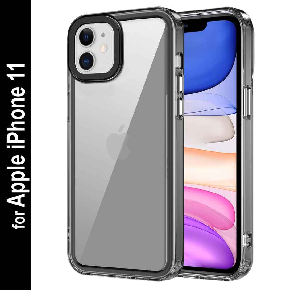 Zapcase Back Cover For Apple Iphone 11 (Space-Black)
