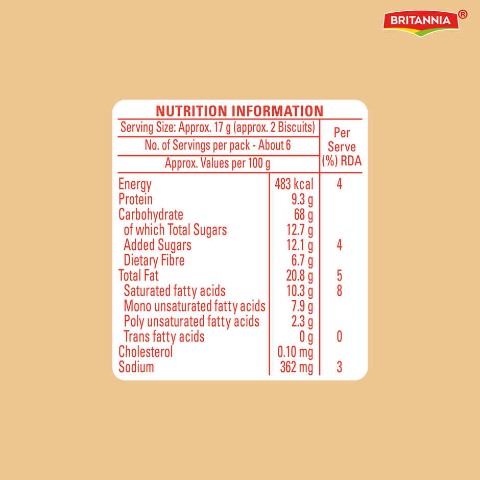 Britannia NutriChoice Millets Jowar Cinnamon Cookies
