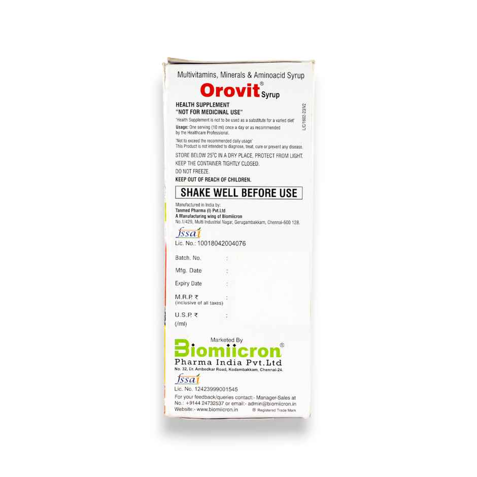 Orovit Syrup 200mL