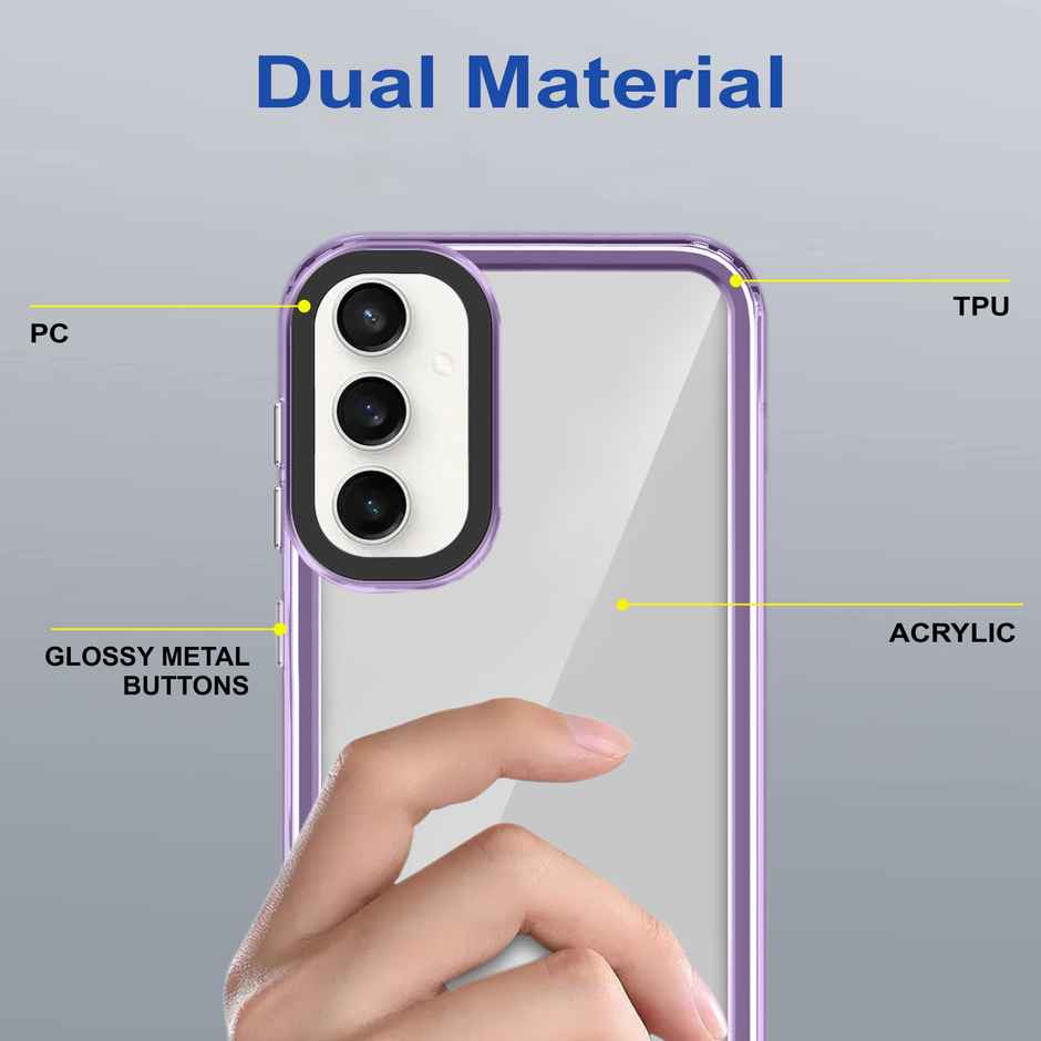 Zapcase Back Cover for Samsung Galaxy A34 5G | Space-Purple