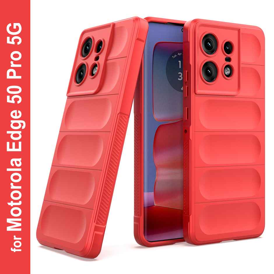 Zapcase Back Cover for Motorola Edge 50 Pro 5G | Magic-Red