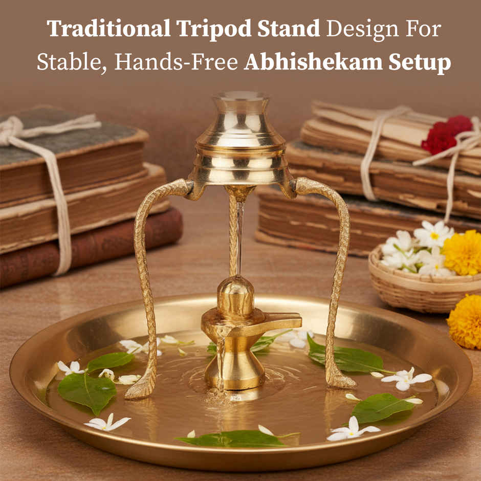 Shivling Jal Abhishek Stand with Lota | Pooja & Ritual Essentials | Cycle