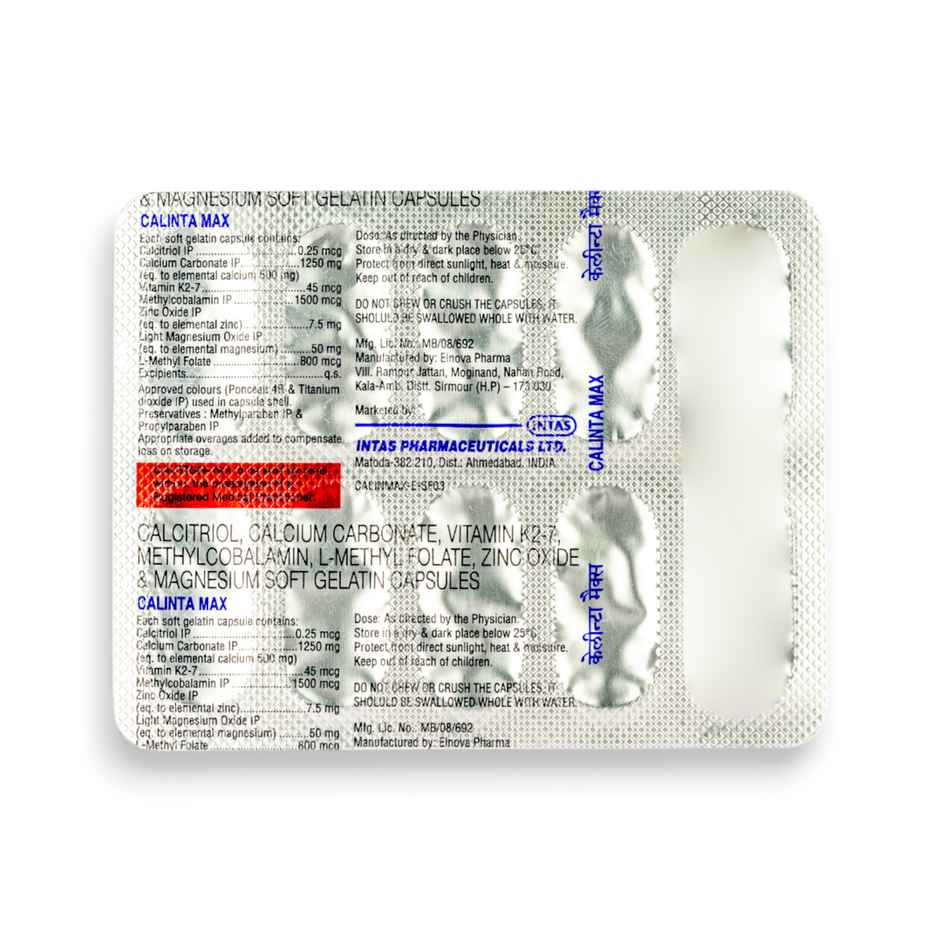 Calinta Max Soft Gelatin Capsule
