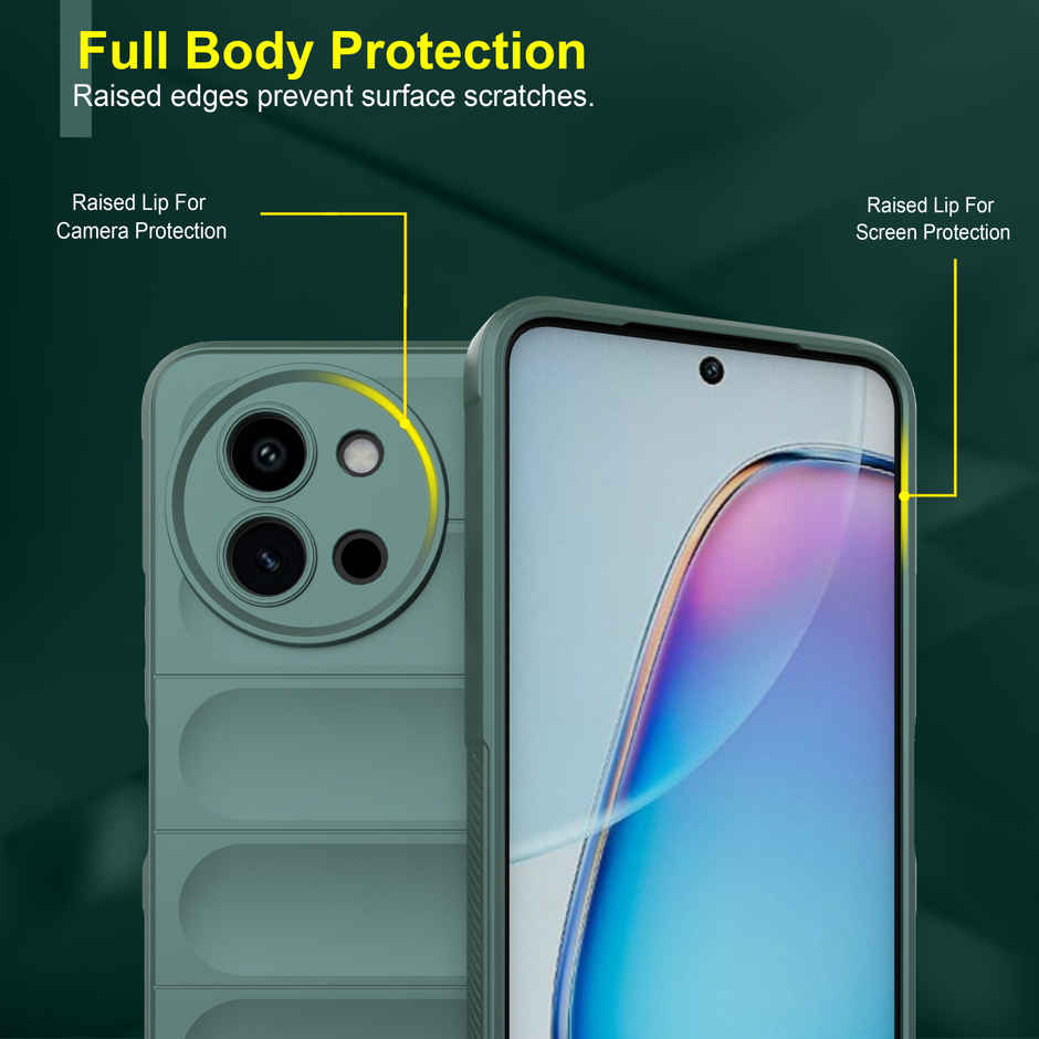 Zapcase Back Cover for Vivo Y58 5G | Magic-DarkGreen