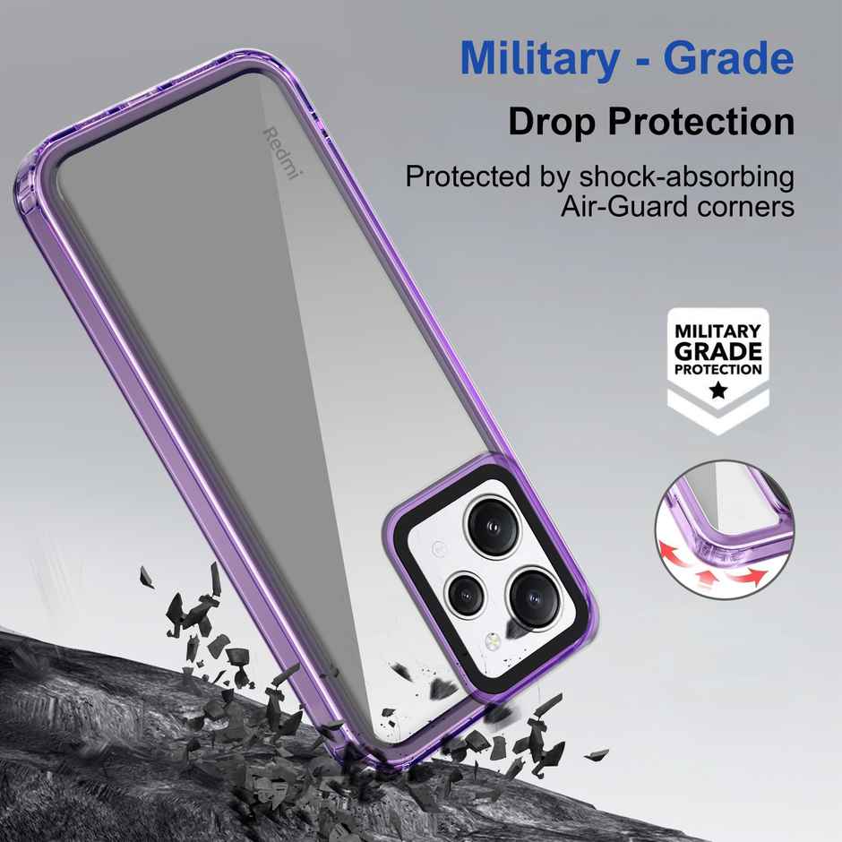 Zapcase Back Cover for Mi Redmi 12 4G | Space-Purple
