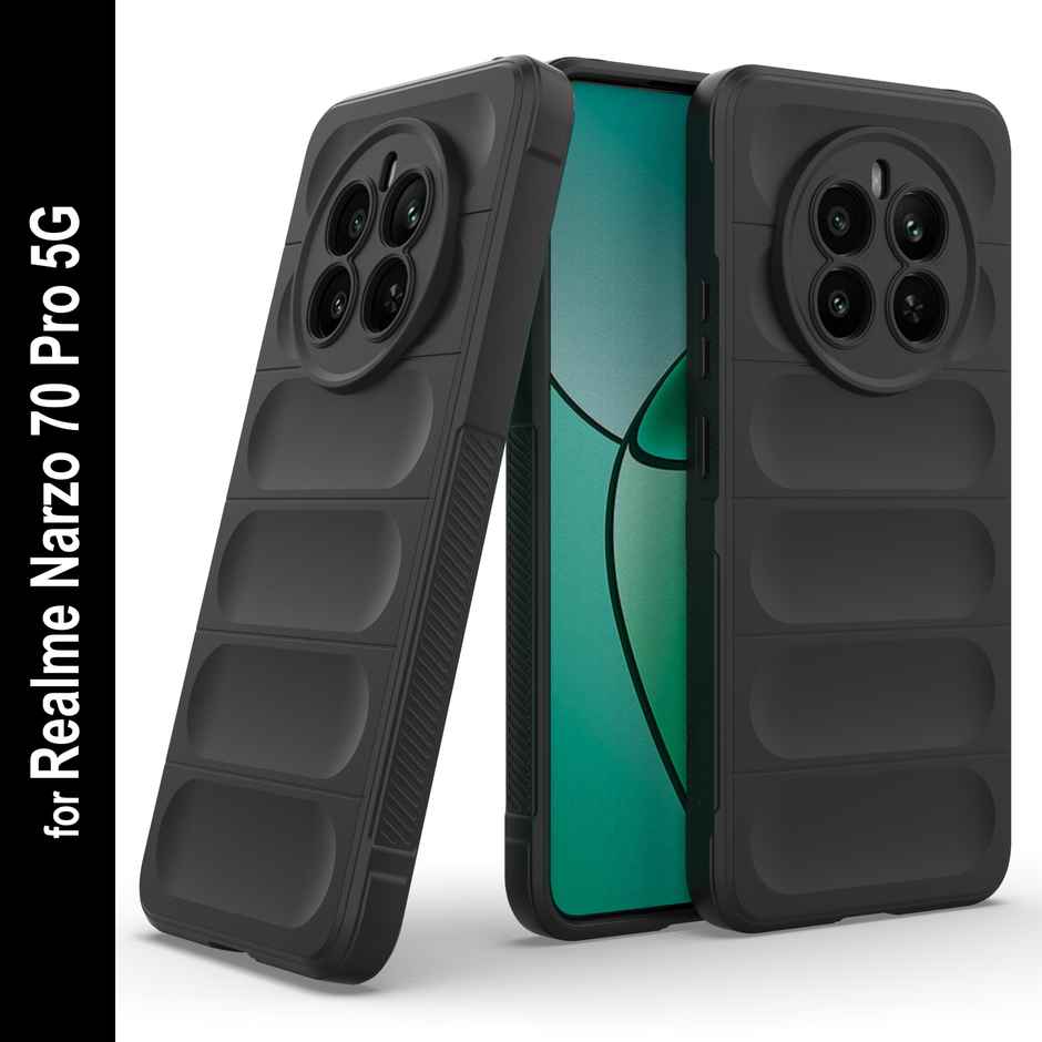 Zapcase Back Cover for Realme Narzo 70 Pro 5G | Magic-Black