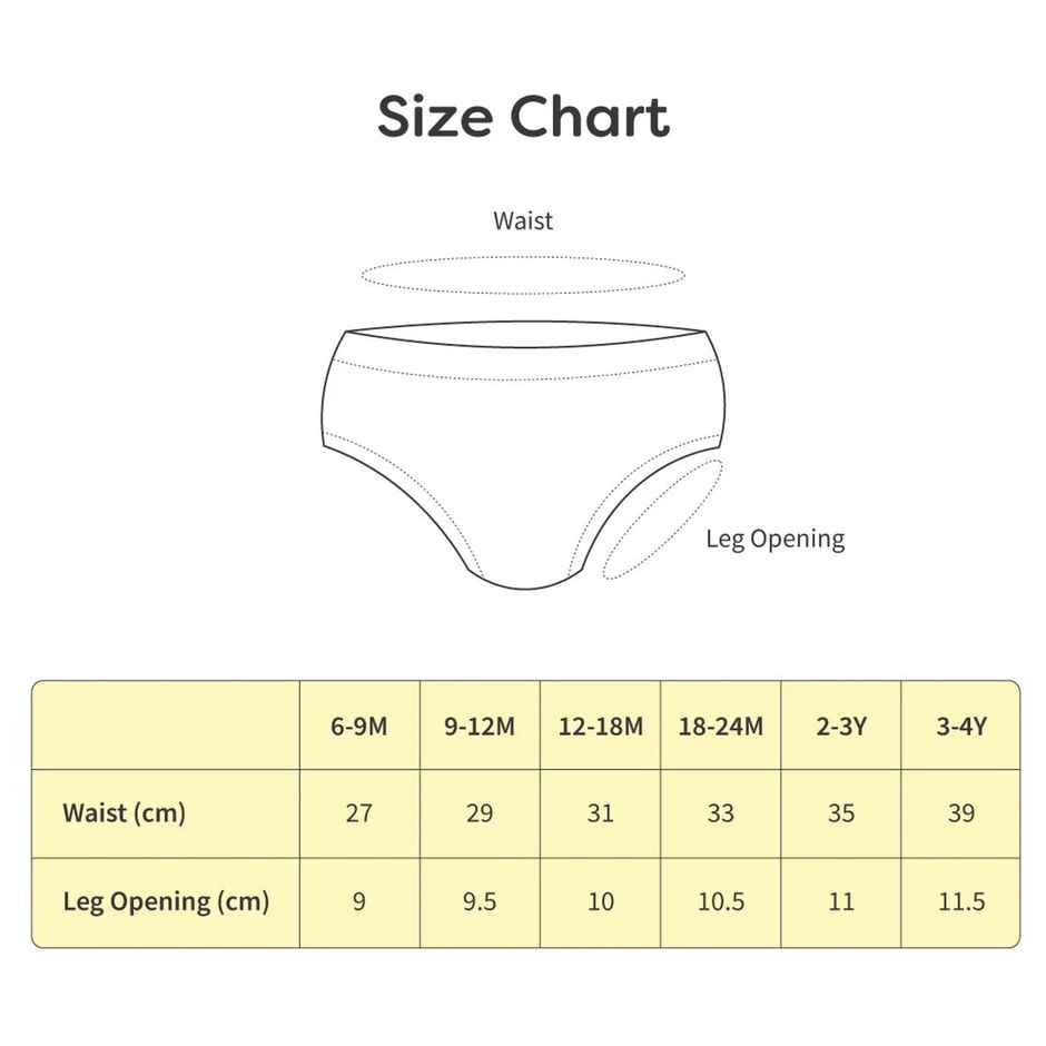 SuperBottoms SuperSoft Baby Brief & Bloomer | Assorted l 3x Soft l2Y - 3Y | Pack of 2
