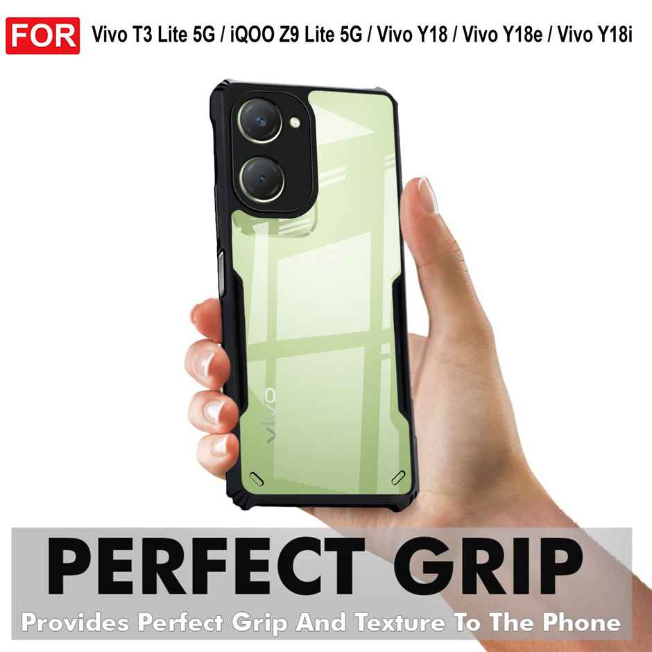 Zapcase Back Cover for Vivo T3 Lite 5G | Matte-Black