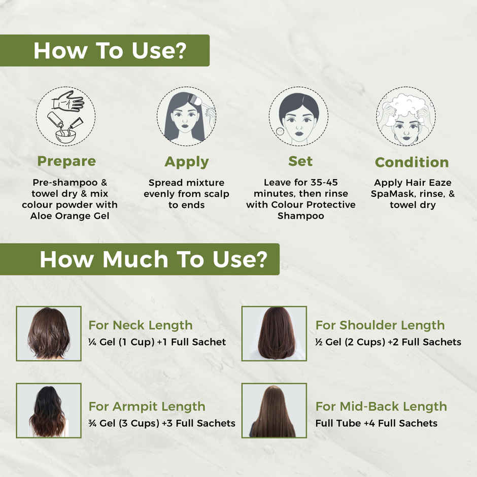 Indus Valley Gel Hair Colour for Women & Men Damage, Ammonia & PPD Free Hair Color | Black