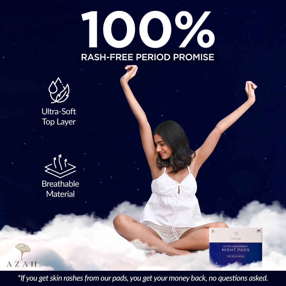  Azah Rash Free Night Sanitary Pads - XXXL