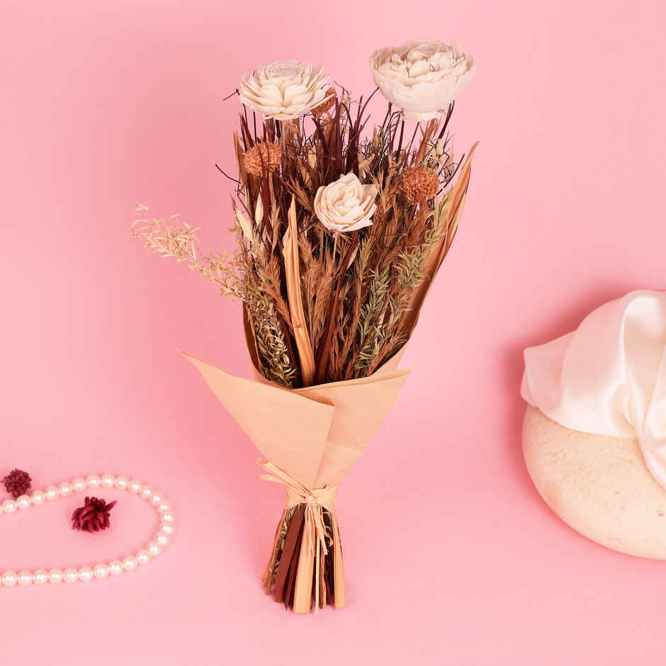 Autumn Whisper Natural Dried Flower Bouquet | Eternal Blooms