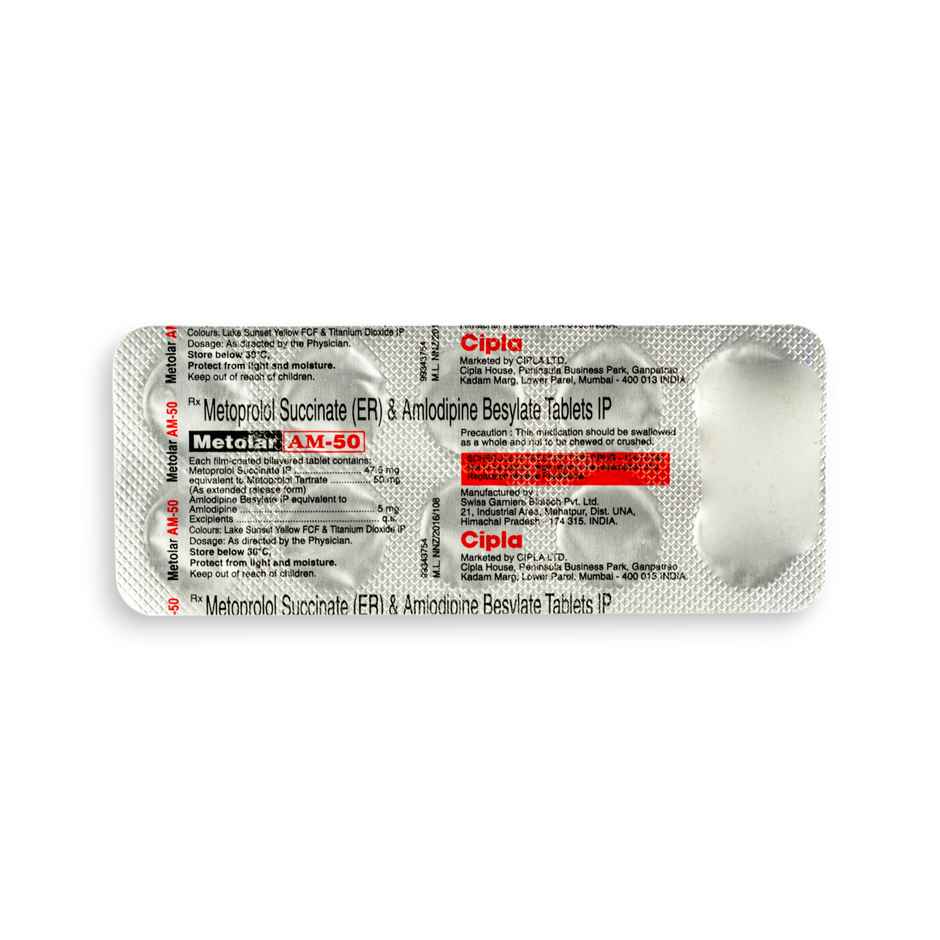 Metolar AM-50 Tablet ER