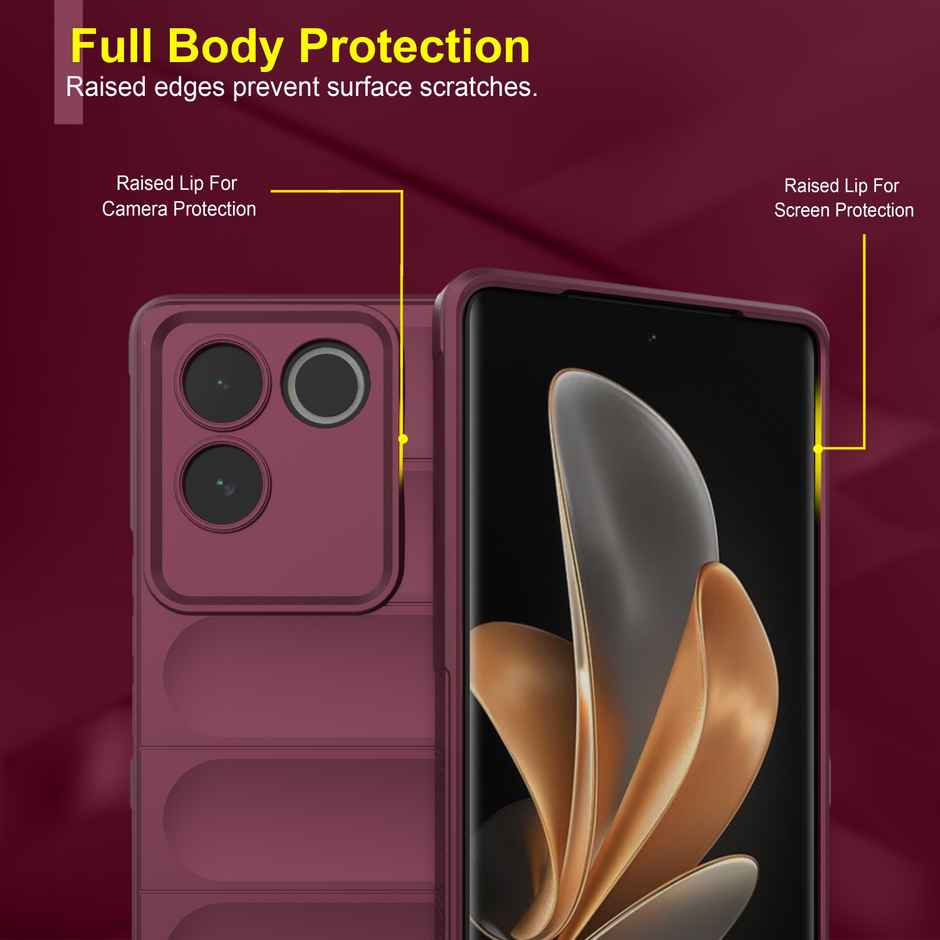 Zapcase Back Cover for iQOO Z7 Pro 5G | Magic-Plum