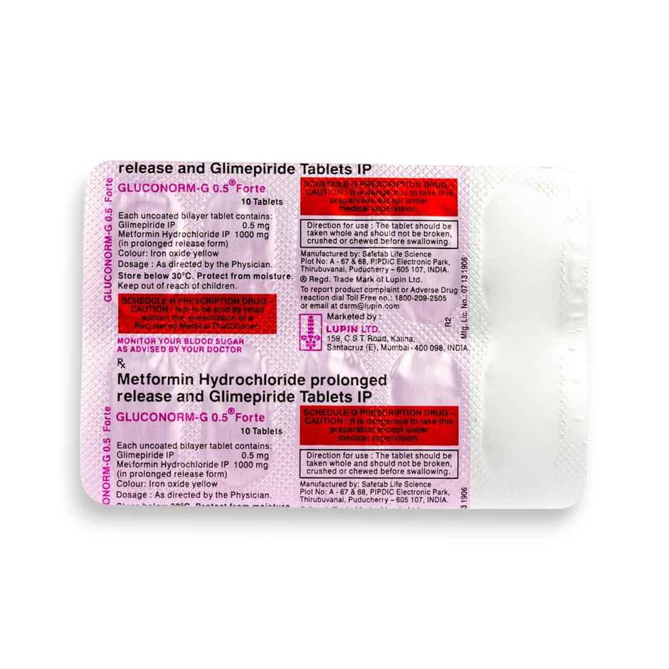 Gluconorm-G 0.5 Forte Tablet PR