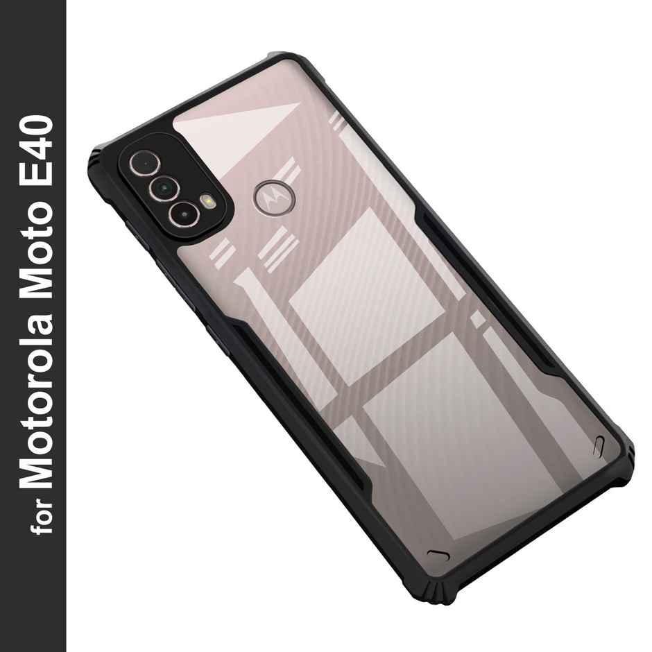 Zapcase Back Cover for Motorola E40 | Matte-Black