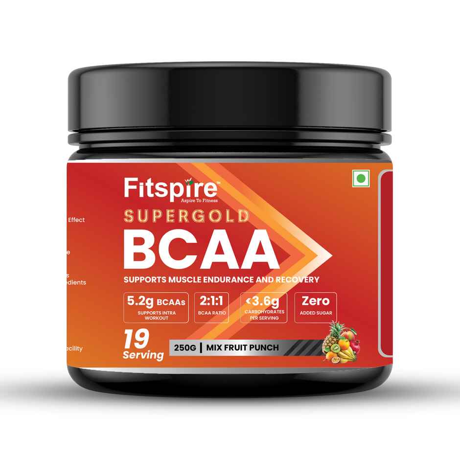 Fitspire Super Gold Bcaa Mix Fruit Punch