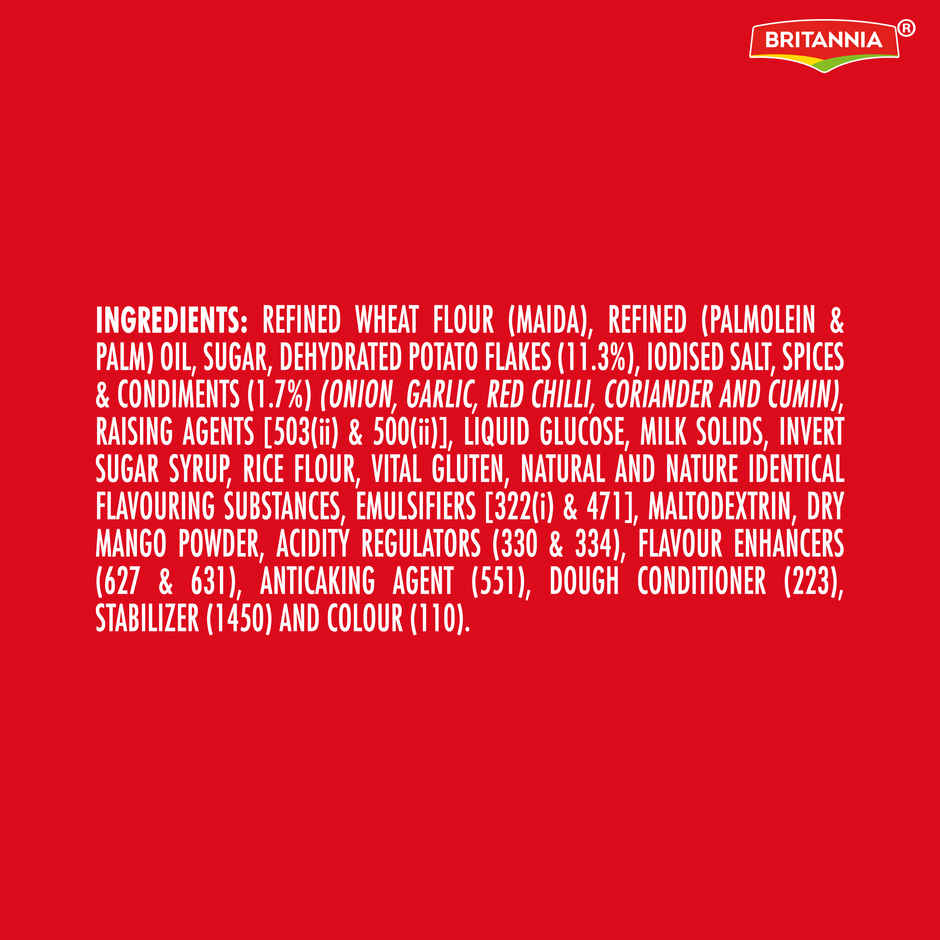 Britannia 5050 Potazos Masti Masala Spicy Flavoured Crisps | Potato and Biscuit ka tasty combination