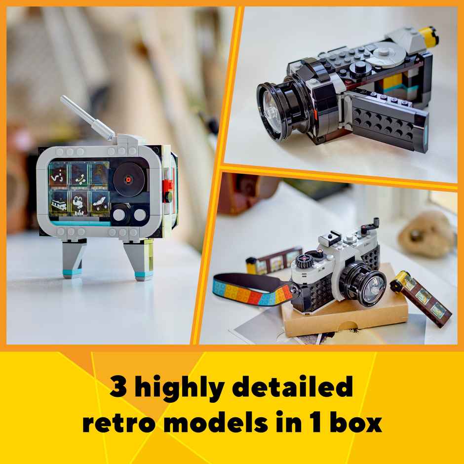 Lego Creator Retro Camera 3 In 1 Toy 31147 Multicolour For Kids Ages 8Y+
