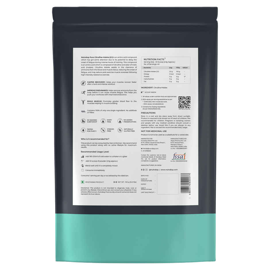 Nutrabay Pure Series Citrulline Malate